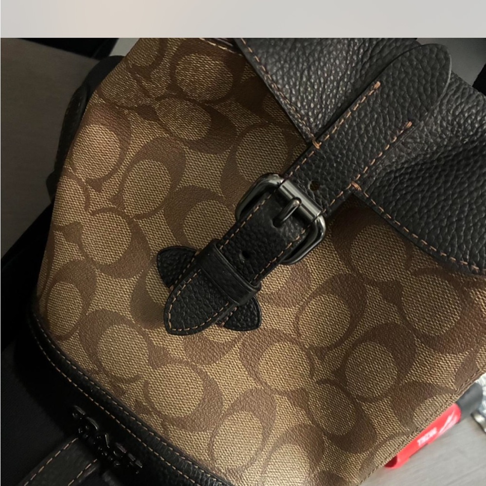 Coach Signature Brown and Black Men's Backpack